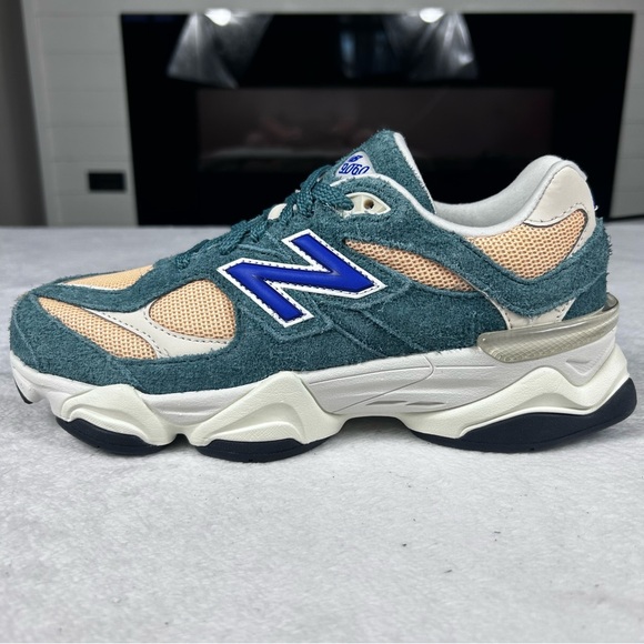 New Balance Other - New Balance 9060 Shoes Kids Size 6.5 Green Orange Athletic Sneakers New In Box